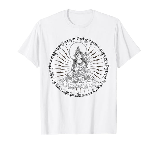 Buddha Green Tara Mantra Tibetan Buddhism Vajrayana T-Shirt