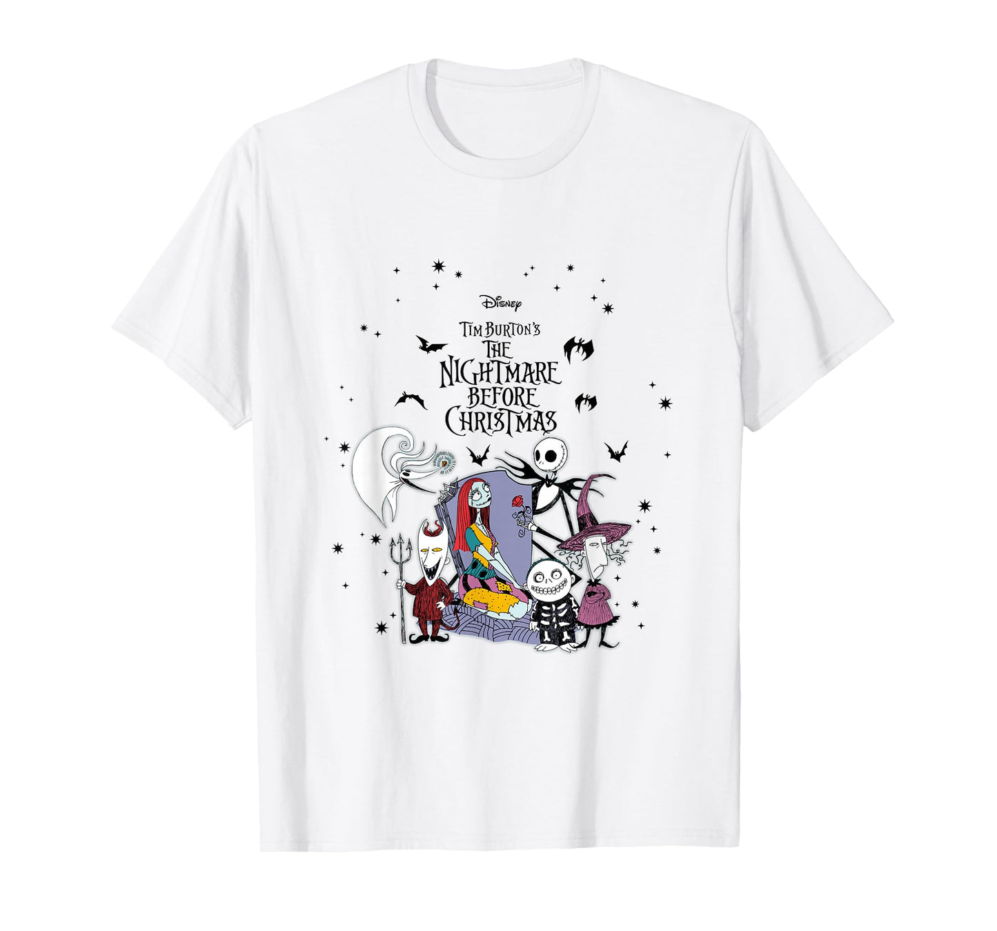 Disney The Nightmare Before Christmas Jack And Sally Cast T-Shirt