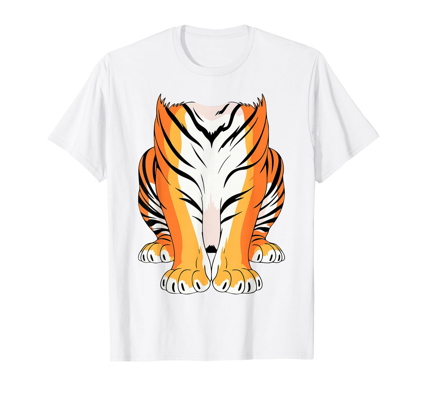 Tiger Shirt Adult Men Women Kids Tiger Body Costume T-Shirt