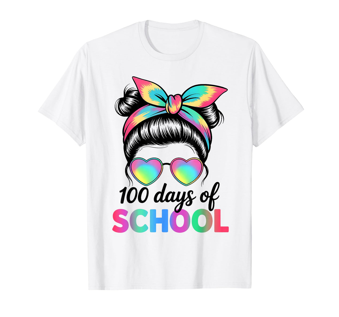 Cute 100 Days of School Girls Kids 100th Day of School T-Shirt