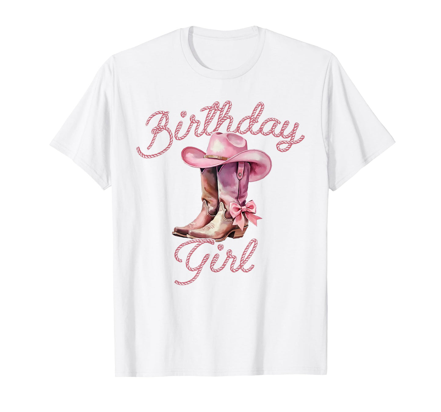 Birthday Cowgirl Western Birthday Girl Bday Party T-Shirt
