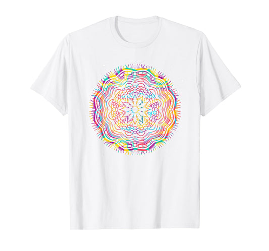 Bohemian Fractal Geometry Yogi Spiritual Mandala T-Shirt