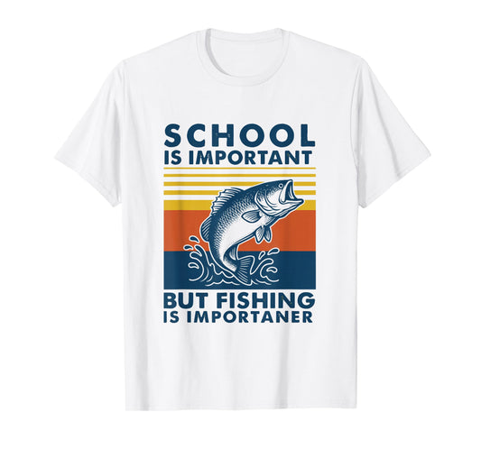 Funny Fishing Shirt Men Women Kids Boys Teens T-Shirt