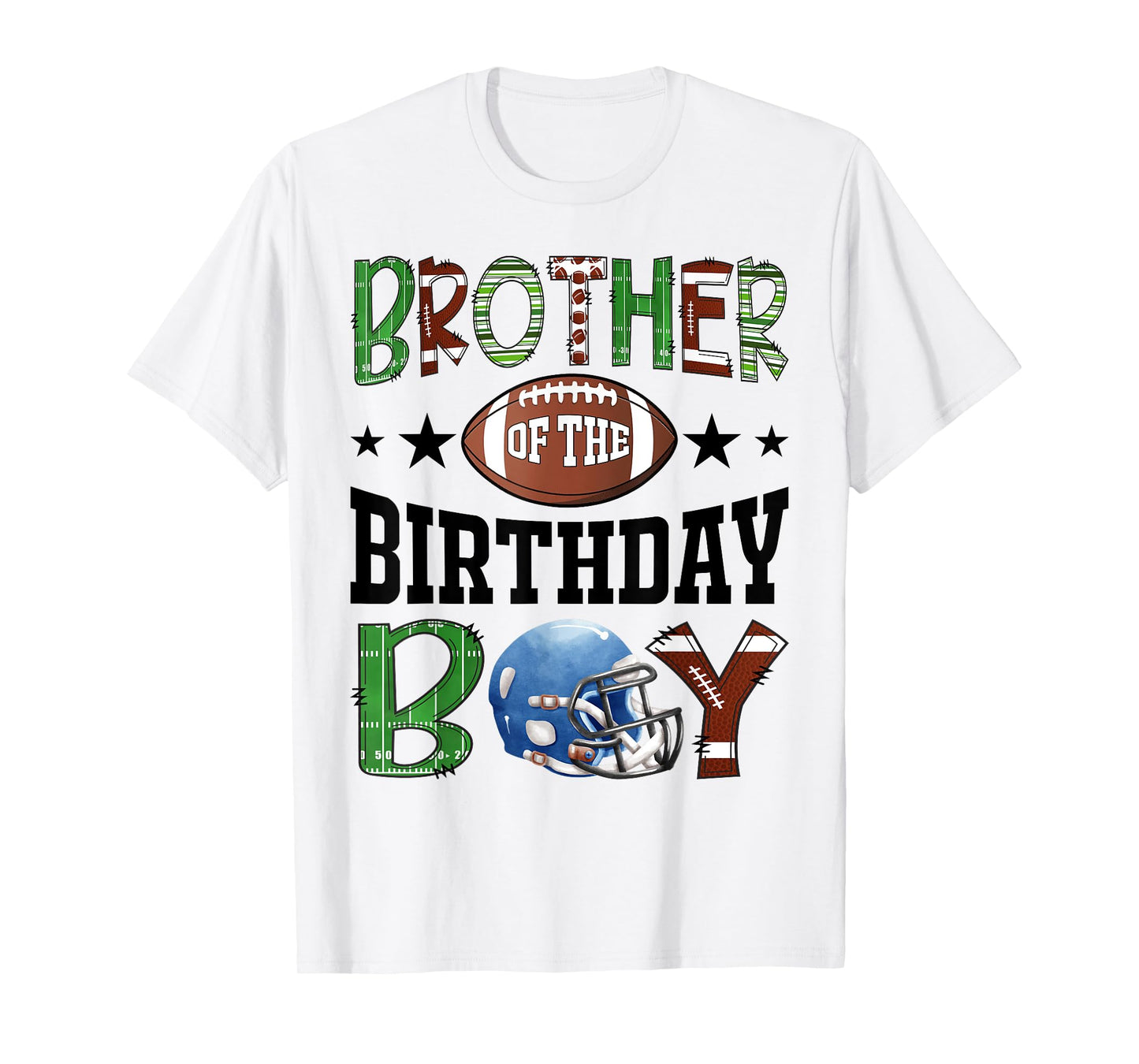 Brother Of The Birthday Boy Football Lover Game Day T-Shirt
