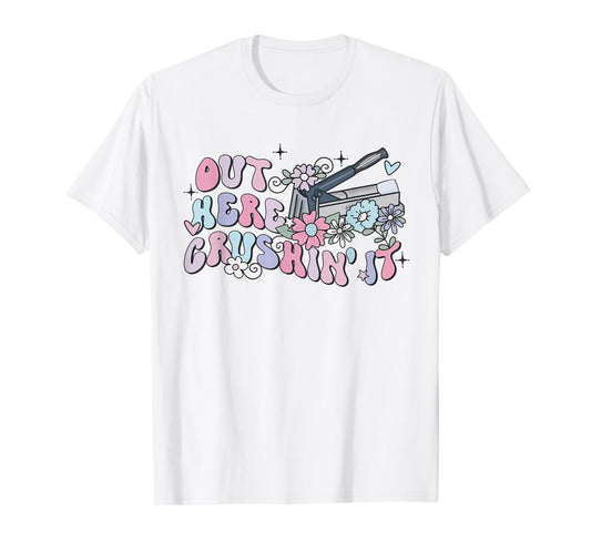 Retro Groovy Flower Medication Aide Out Here Crushin' It LPN T-Shirt