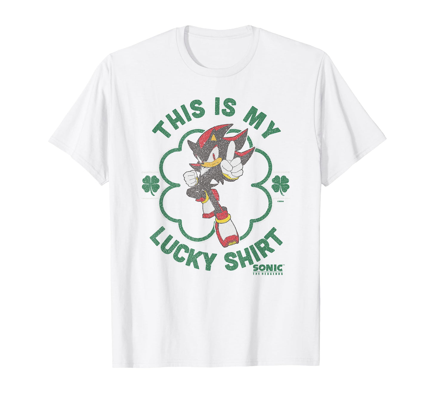Sonic The Hedgehog St. Patrick's Day My Lucky Shadow T-Shirt