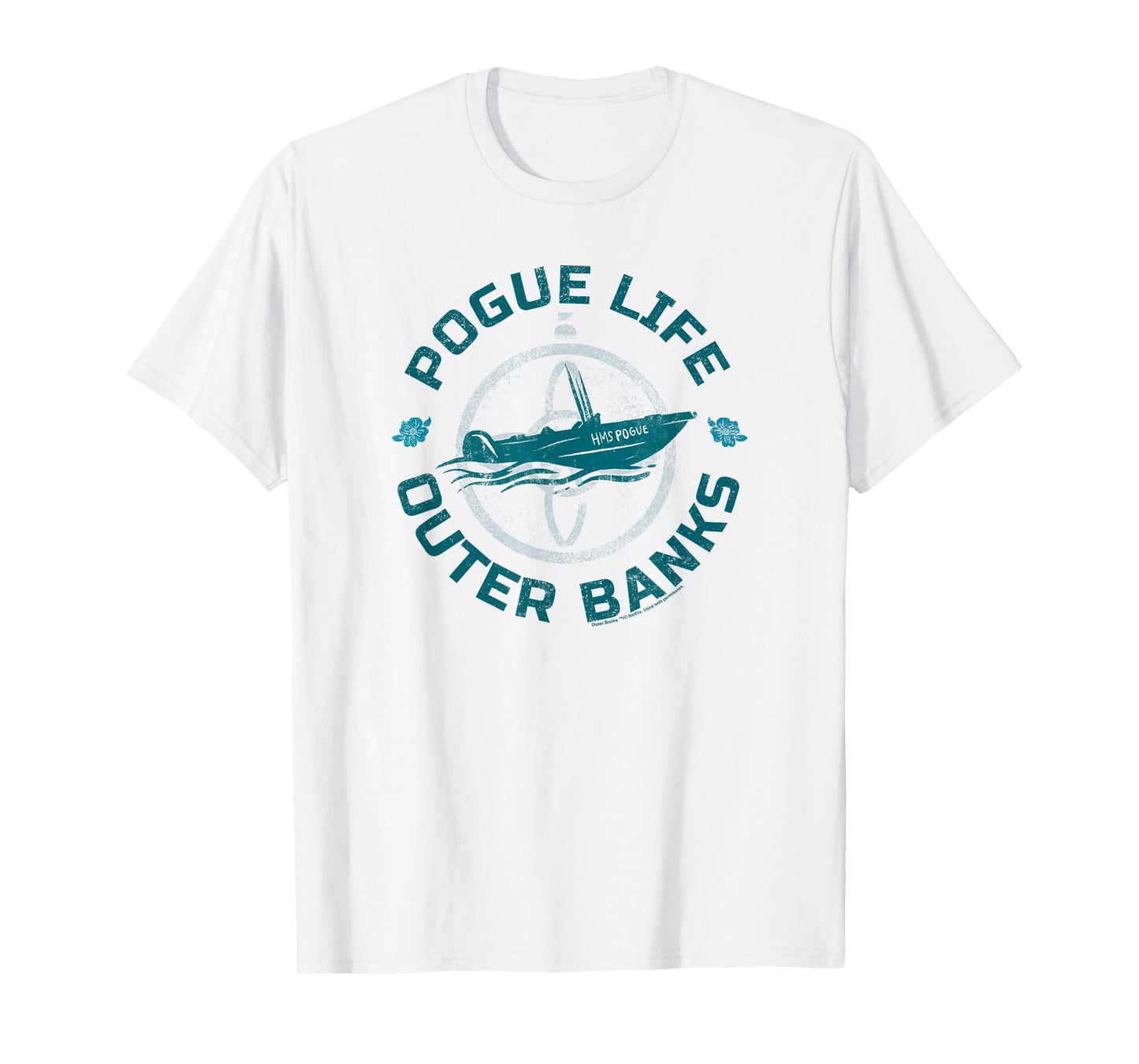 Outer Banks Pogue Life Circle Boat T-Shirt