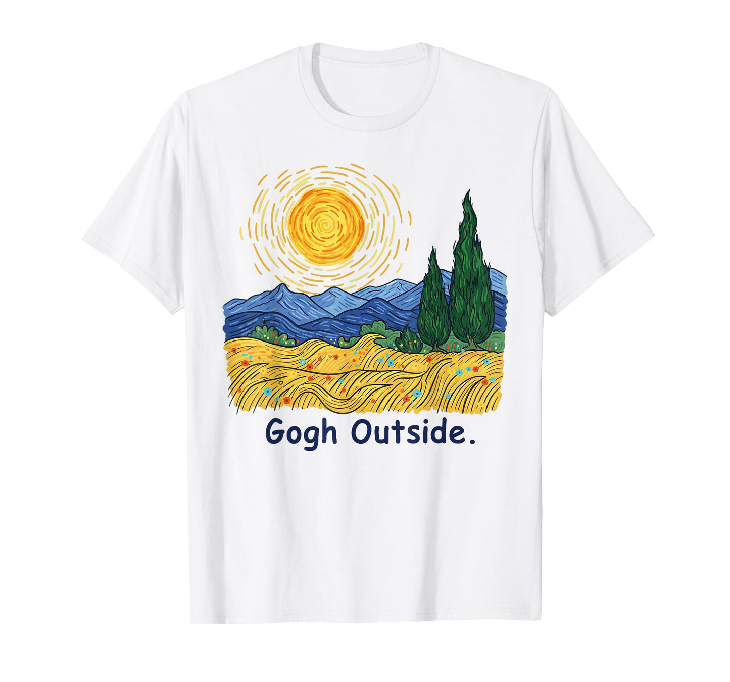 Starry Outside Night Nature Inspirational Men Women Teens T-Shirt