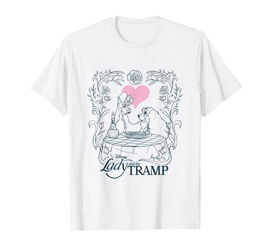 Disney Lady and The Tramp Bella Notte Spaghetti T-Shirt