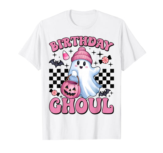 Birthday Ghoul Halloween Bday Party Anniversary Toddler Girl T-Shirt