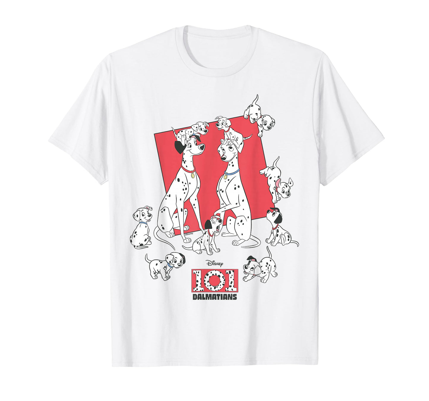 Disney 101 Dalmatians Pongo Perdita Puppies Family T-Shirt