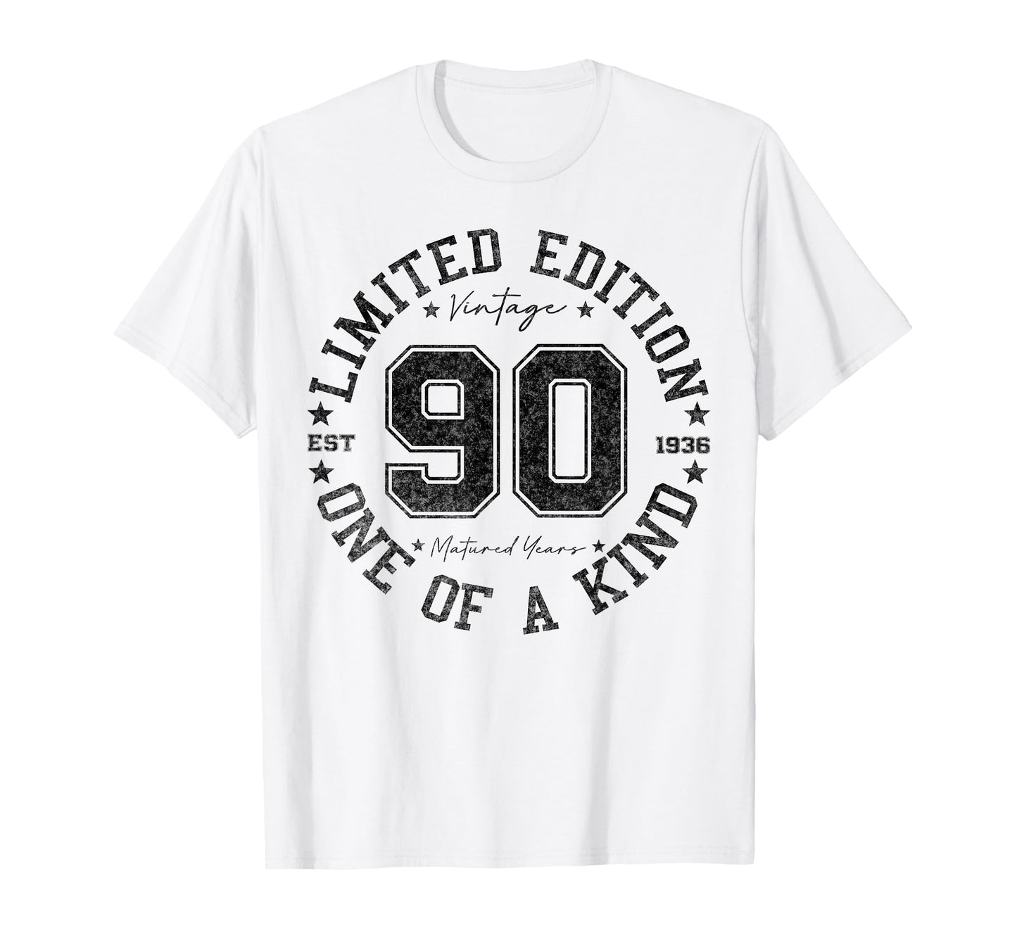 90 Year Old Gifts Vintage 1936 Limited Edition 90th Birthday T-Shirt