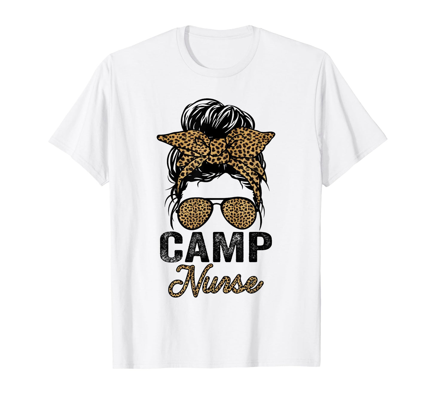 Camp Nurse Appreciation Day Tees, Leopard For Women Nurses T-Shirt
