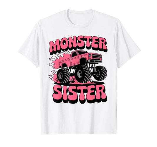 Monster Truck Sister Monster Truck Are My Jam Truck Lovers T-Shirt