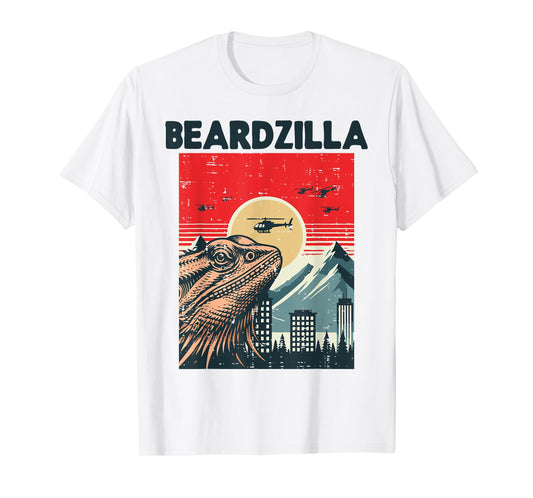 Bearded Dragon Monster Beardzilla Beardie Men Women Kids T-Shirt