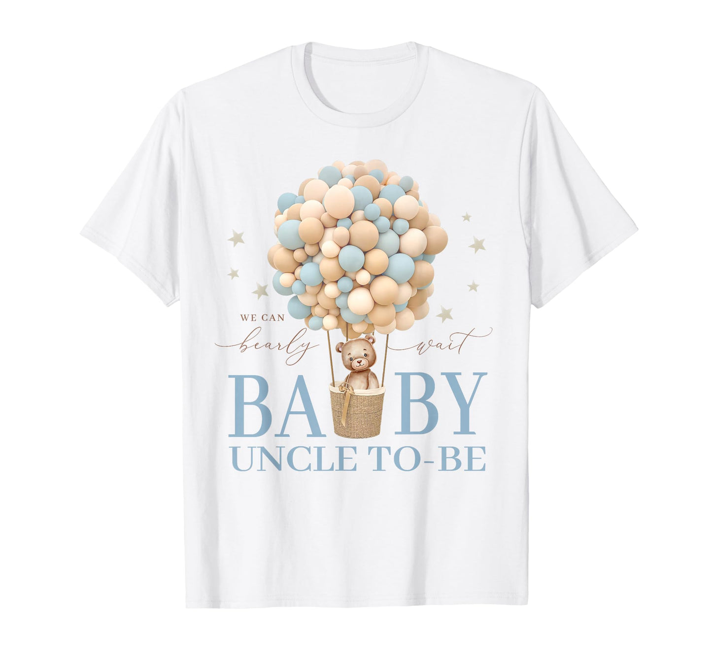 Uncle We Can Bearly Wait Baby Shower Bear Family Matching T-Shirt