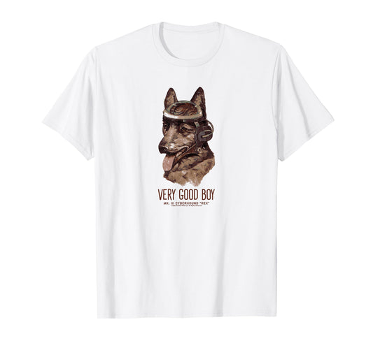 Fallout Retro Very Good Boy Cyberhound Rex Dog Video Game T-Shirt