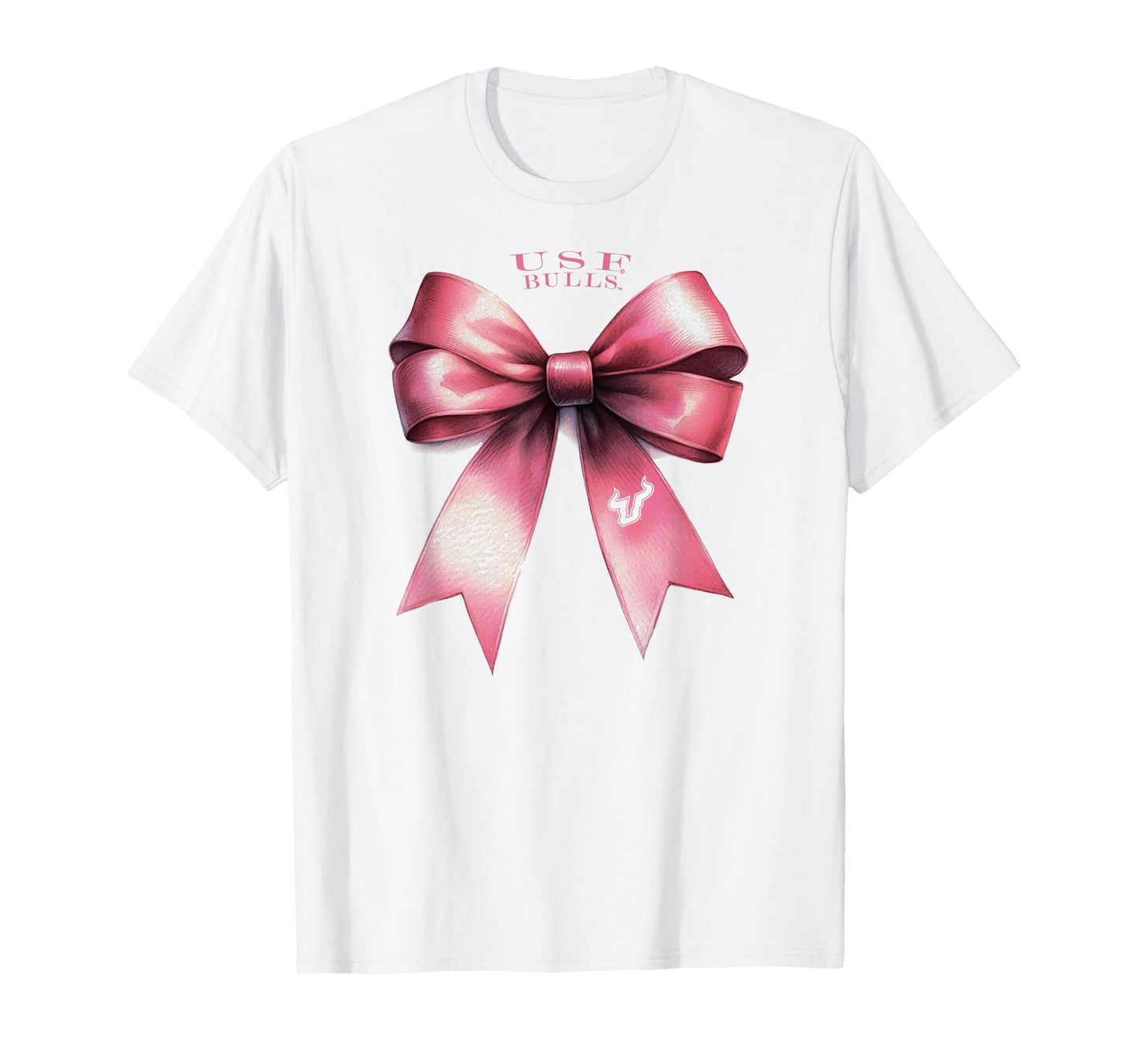 South Florida Bulls Bow Pink Officially Licensed T-Shirt