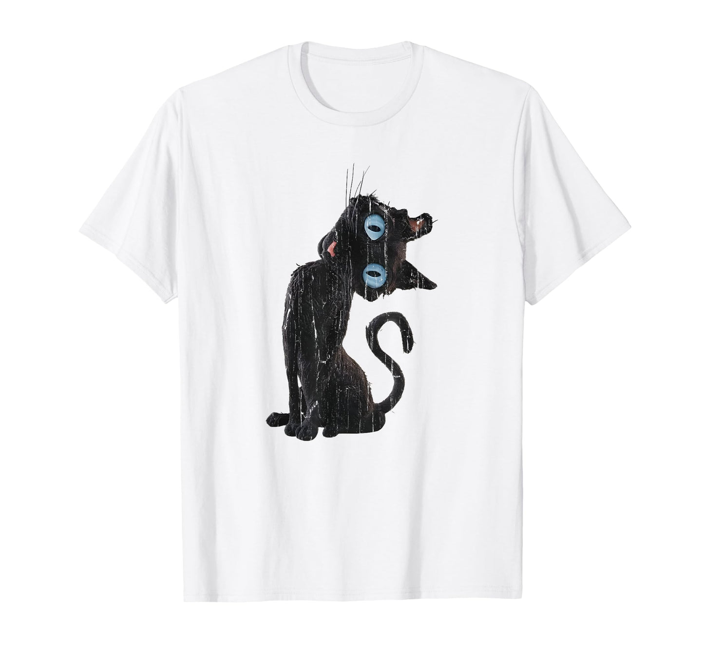 Coraline Cat, Creepy Cat, Cute Cat Meme T-Shirt