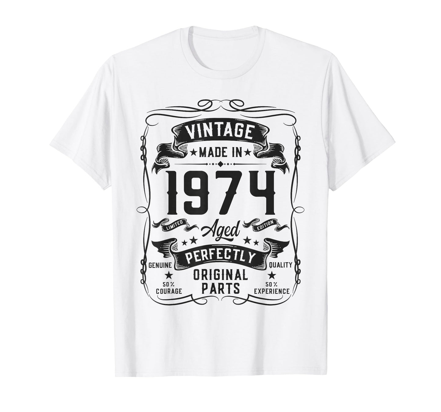 Vintage 1974 52yr 52nd Birthday Gifts for Men 52 Years Old T-Shirt