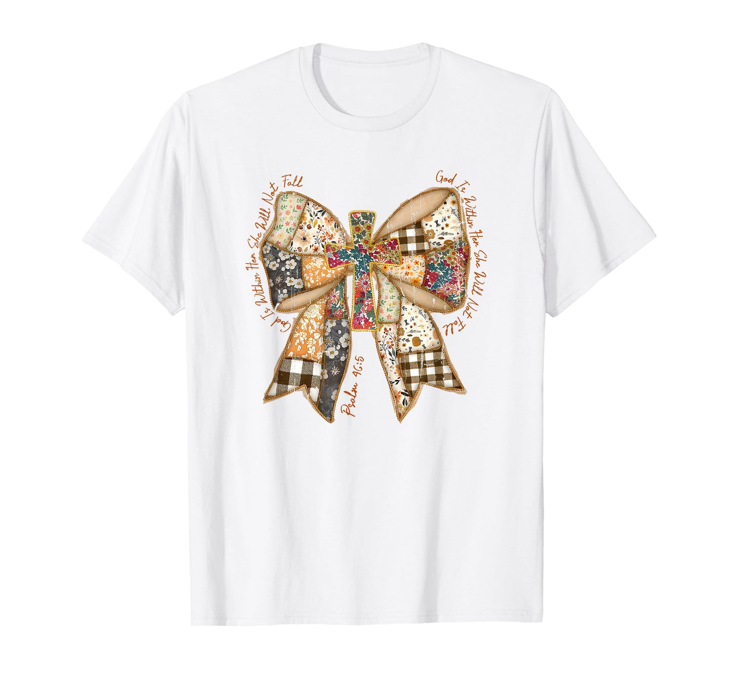 God is Within Her She Will Not Fall, Jesus, Christian T-Shirt
