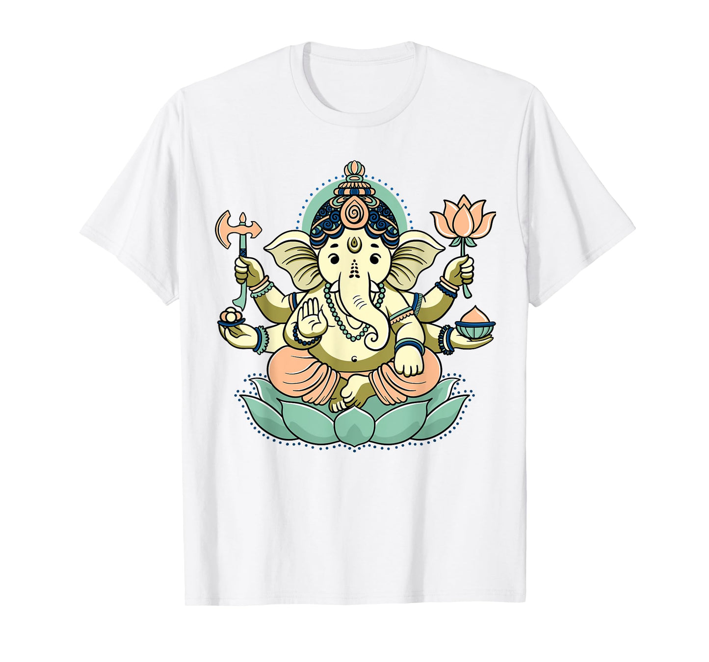 Ganesha Lotus Meditation – Spiritual Hindu Deity Design T-Shirt
