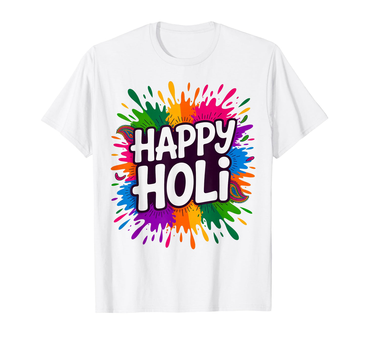 Happy Holi Festival India Hindu Colors Men Women Kids Gifts T-Shirt