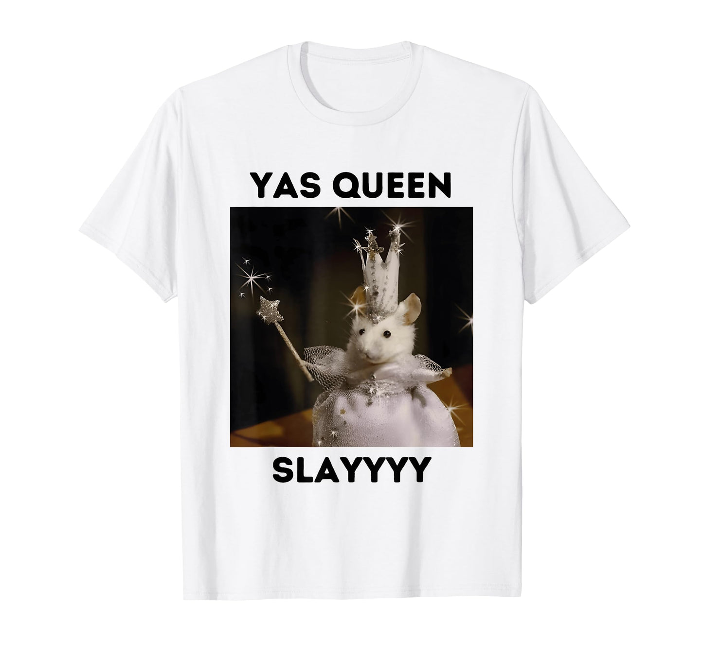 Yas Queen Slay Funny Meme Sarcastic Costume Tees T-Shirt