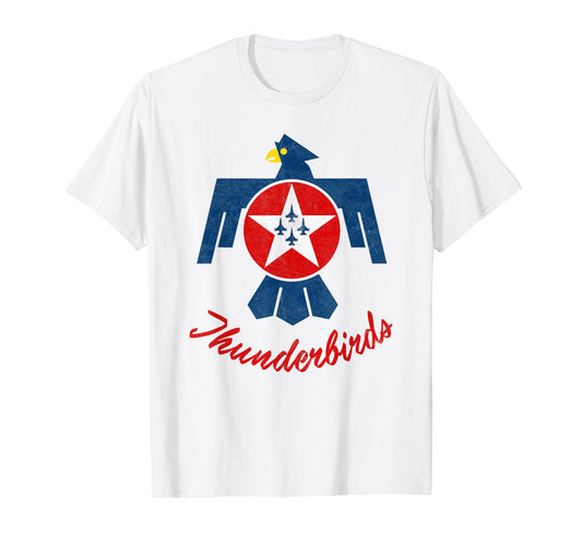 USAF Thunderbirds F16 57th Wing Vintage Airshow Gift Tee T-Shirt