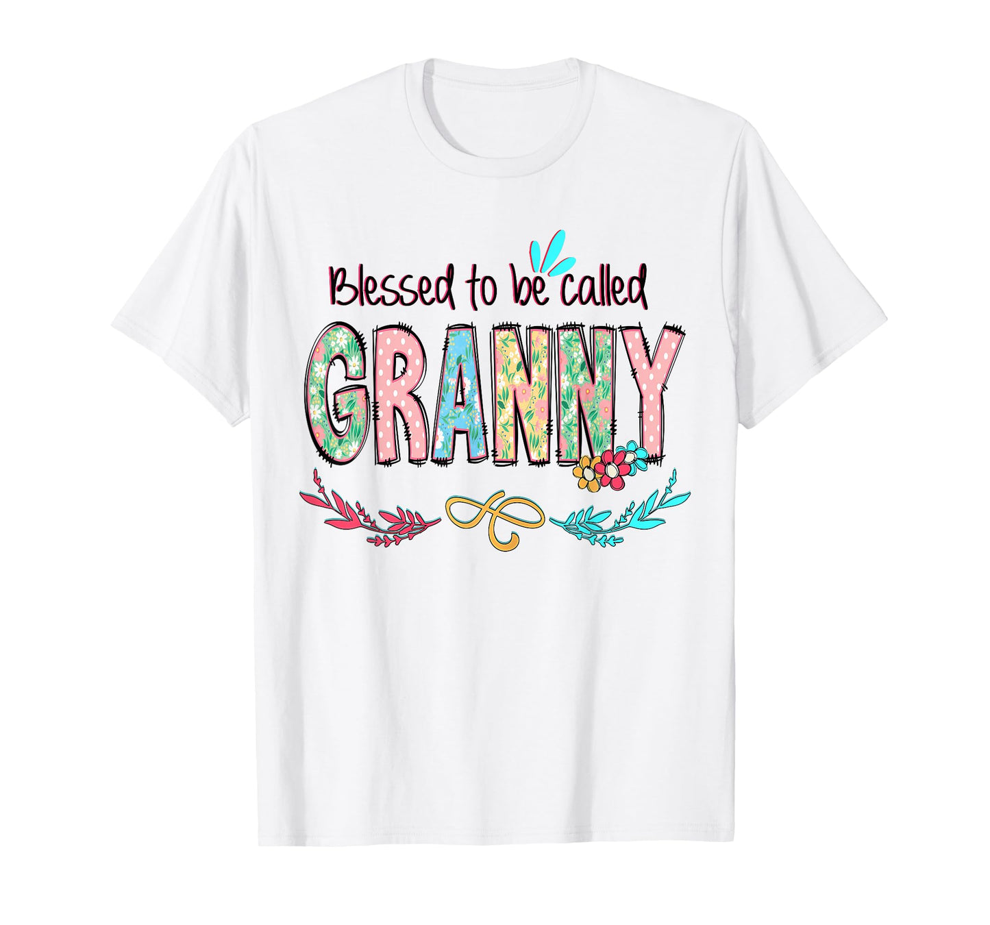 Blessed to Be Called Granny Floral Mother's Day T-Shirt