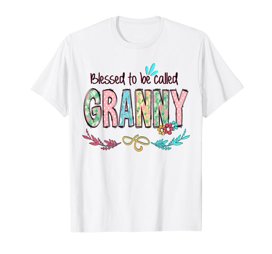 Blessed to Be Called Granny Floral Mother's Day T-Shirt