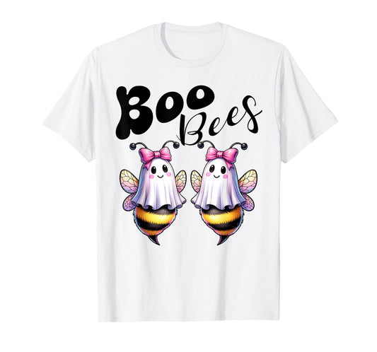 Boo Bees Ghost Bee Halloween Costume Women Funny T-Shirt