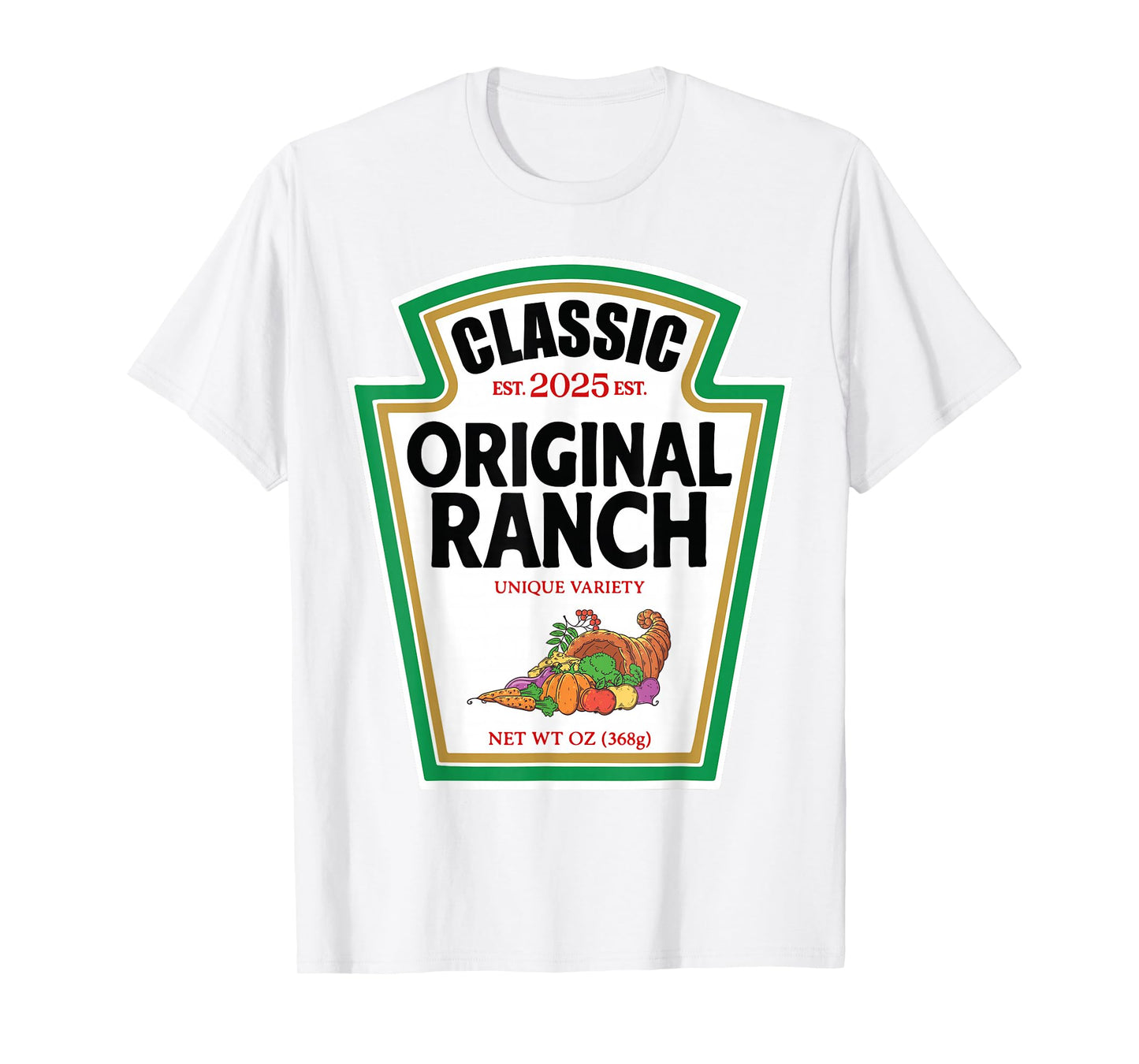 Ranch Sauce Green Salad Dressing Condiment DIY Halloween T-Shirt