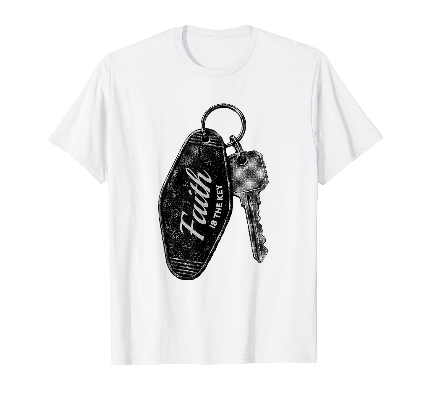 Faith is The Key Christian Inspirational Religious Graphic T-Shirt