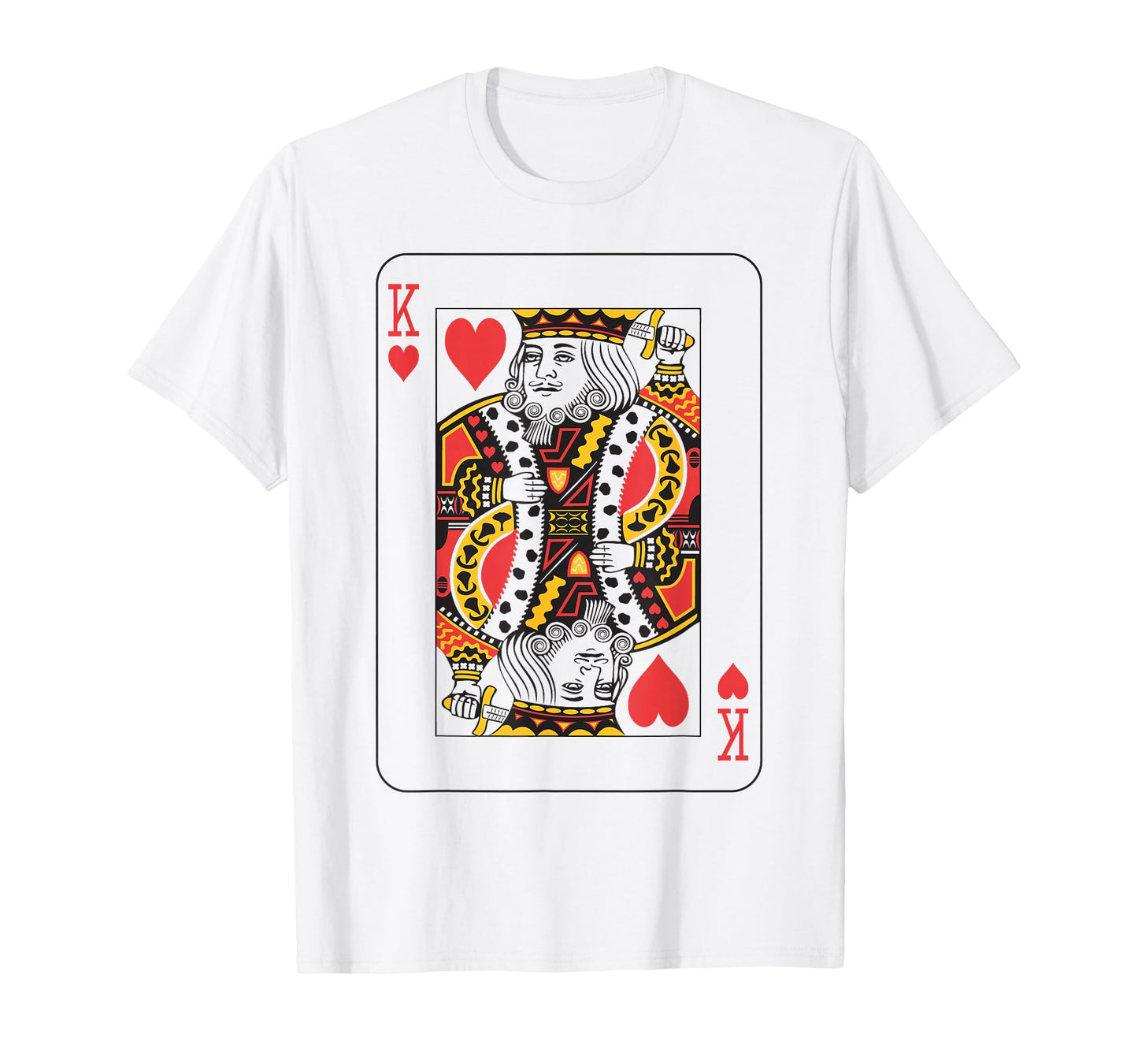 King of Hearts | Deck of Cards Front and Back Group Costume T-Shirt