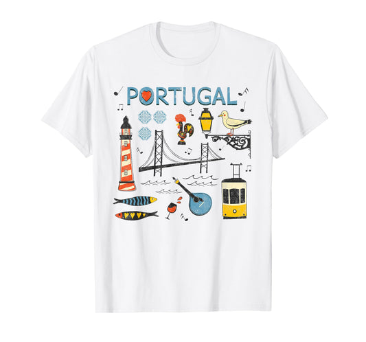 Travel Europe Portugal Lisbon Portuguese Vacation Souvenir T-Shirt