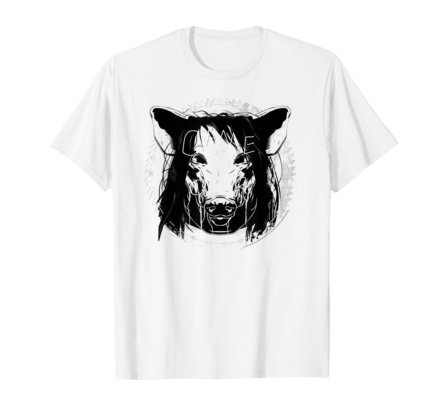 Saw Game Over Pig Mask Sketch Horror Movie T-Shirt