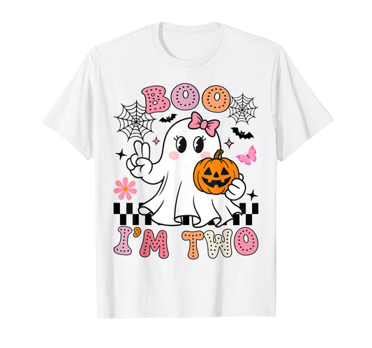 Halloween Birthday Boo im Two Groovy Birthday Outfit T-Shirt