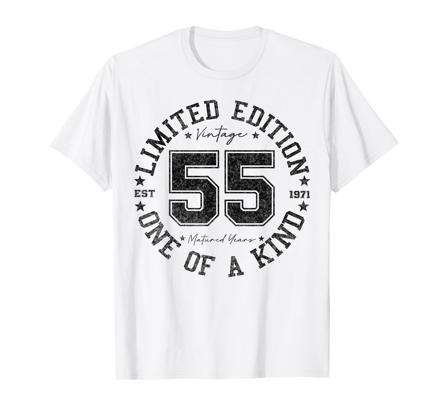 55 Year Old Gifts Vintage 1971 Limited Edition 55th Birthday T-Shirt