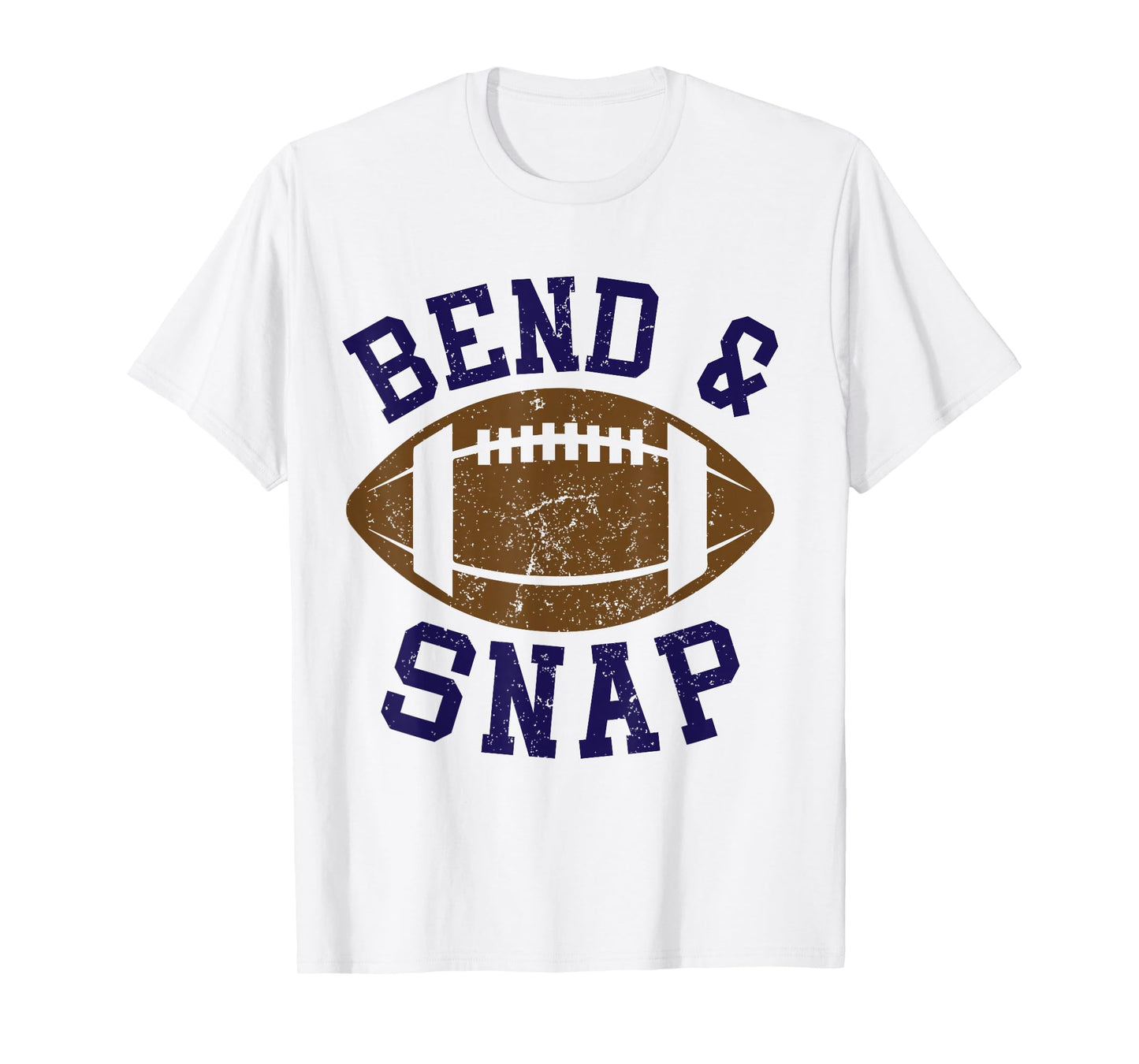 Funny Game Day Touchdown Season Cute Bend and Snap Football T-Shirt