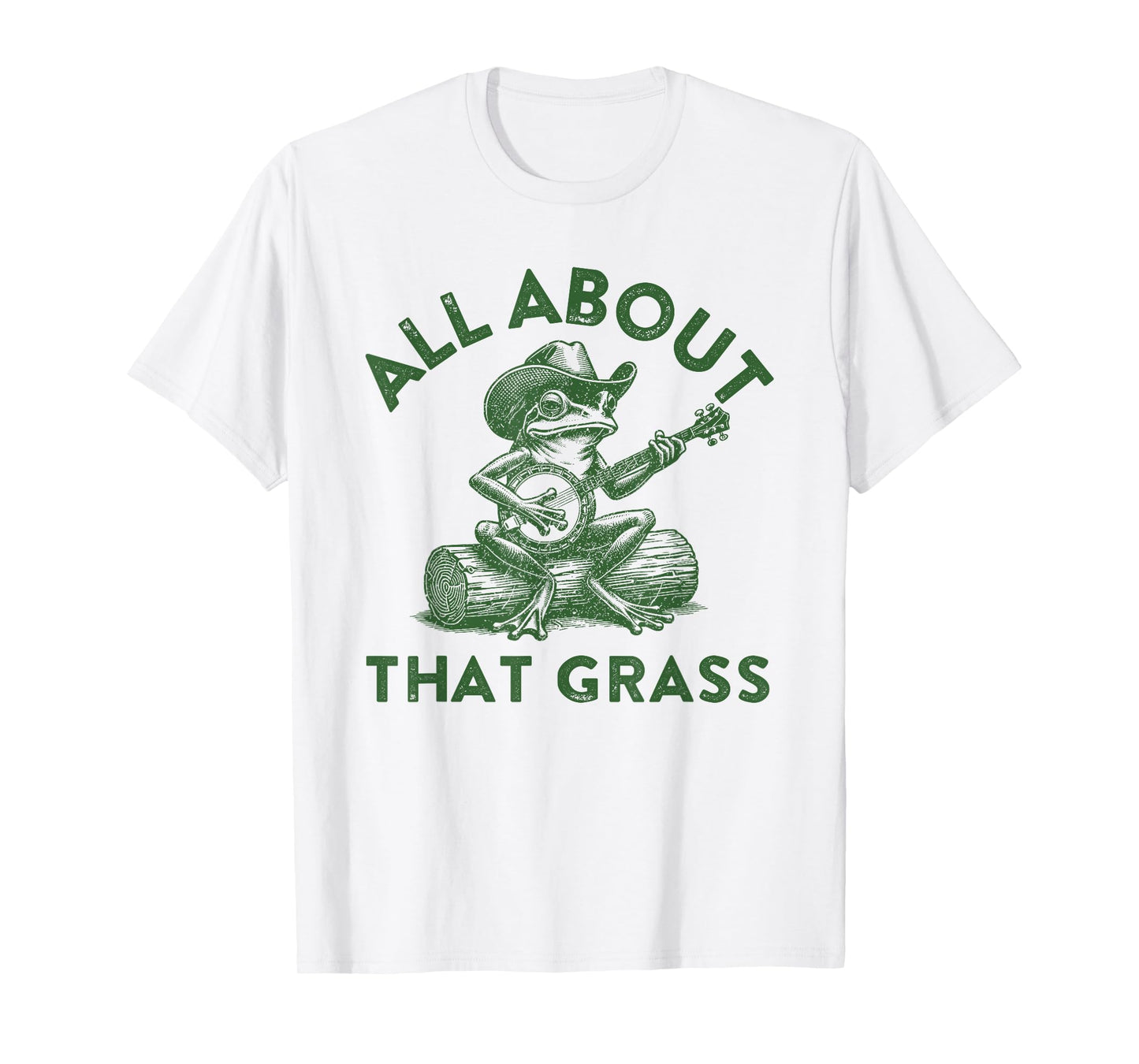 Funny Bluegrass Frog Playing Banjo Country Music Fan T-Shirt