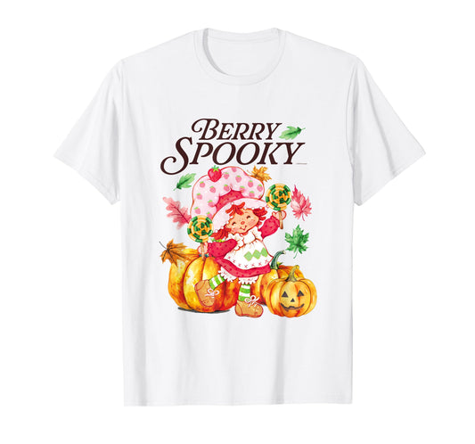 Strawberry Shortcake Berry Spooky Halloween Jack O Lantern T-Shirt