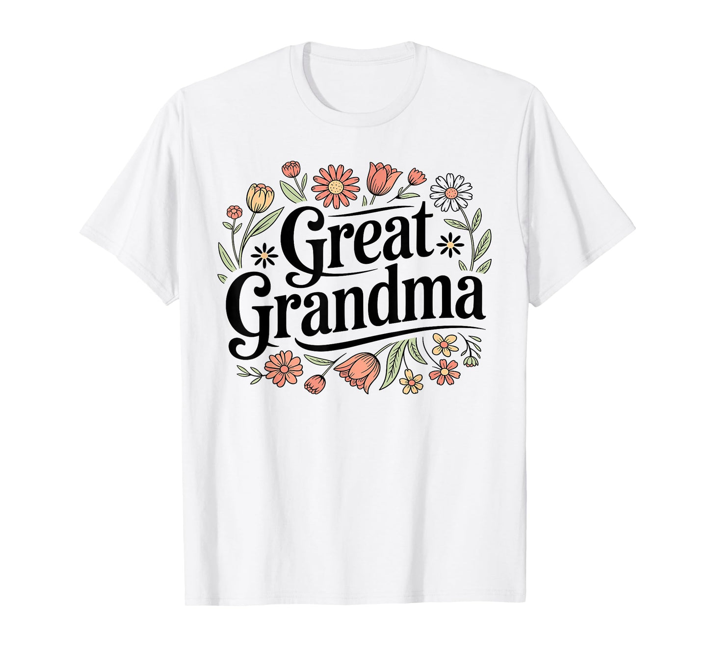 Wildflowers Great Grandma Floral Mother's Day Great Grandma T-Shirt