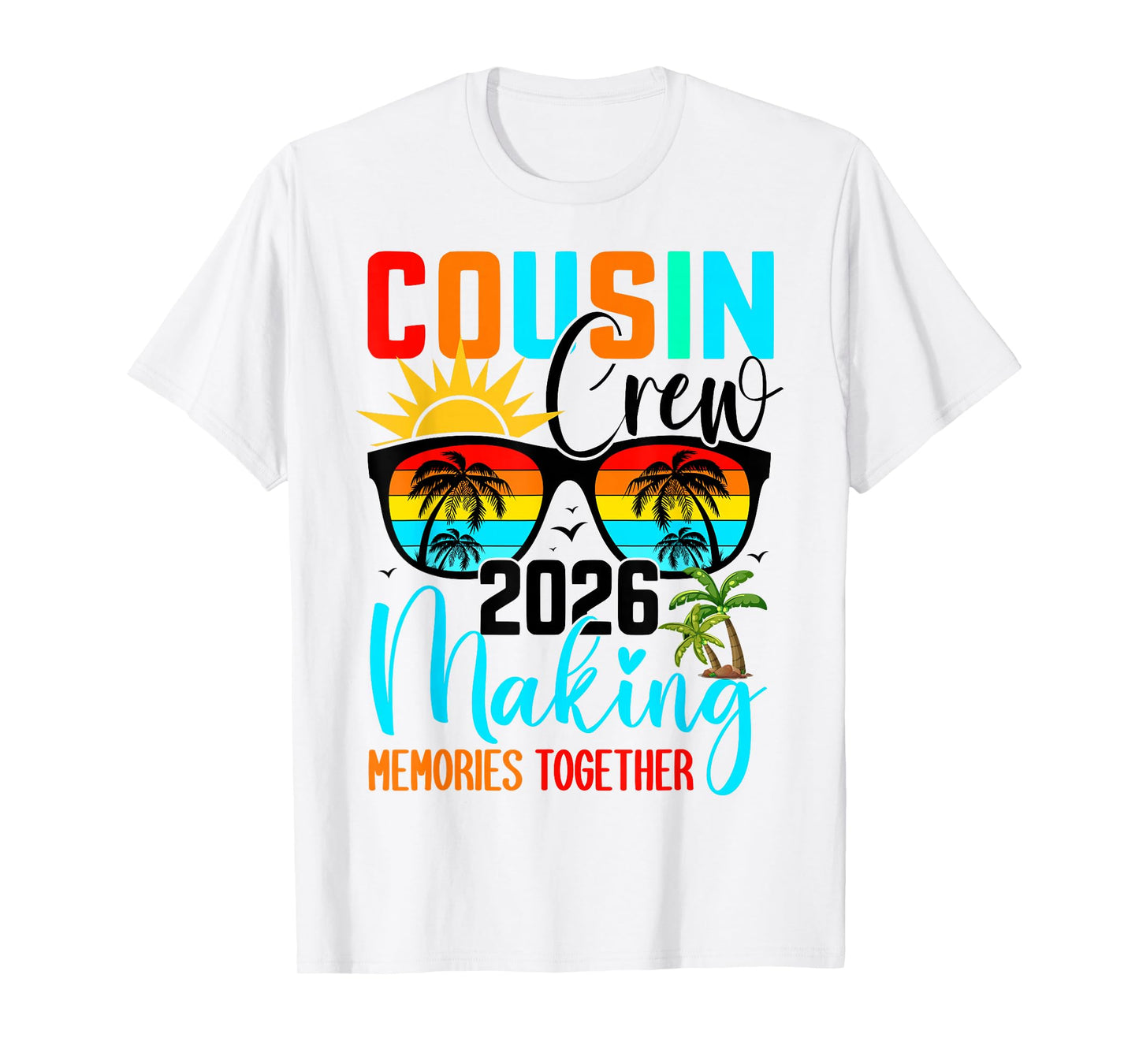 Cousin Crew 2026 Summer Vacation Beach Family Trip Matching T-Shirt