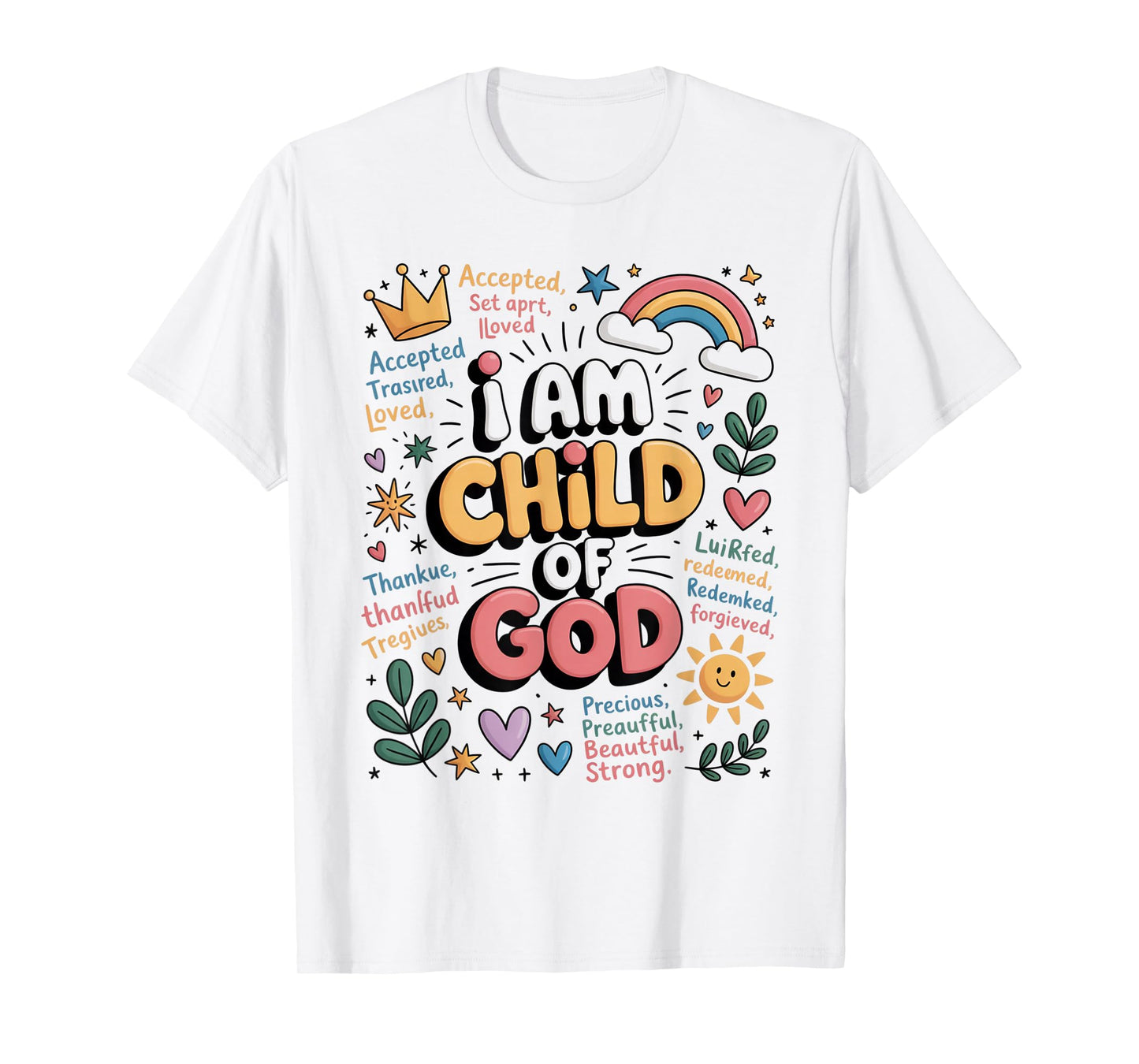 I am a Child of God Christian Retro Jesus Faith Gifts T-Shirt
