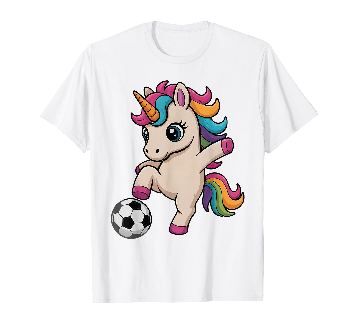 Cute Unicorn Soccer Just Girl Who Loves Kickin' Coach Mama T-Shirt