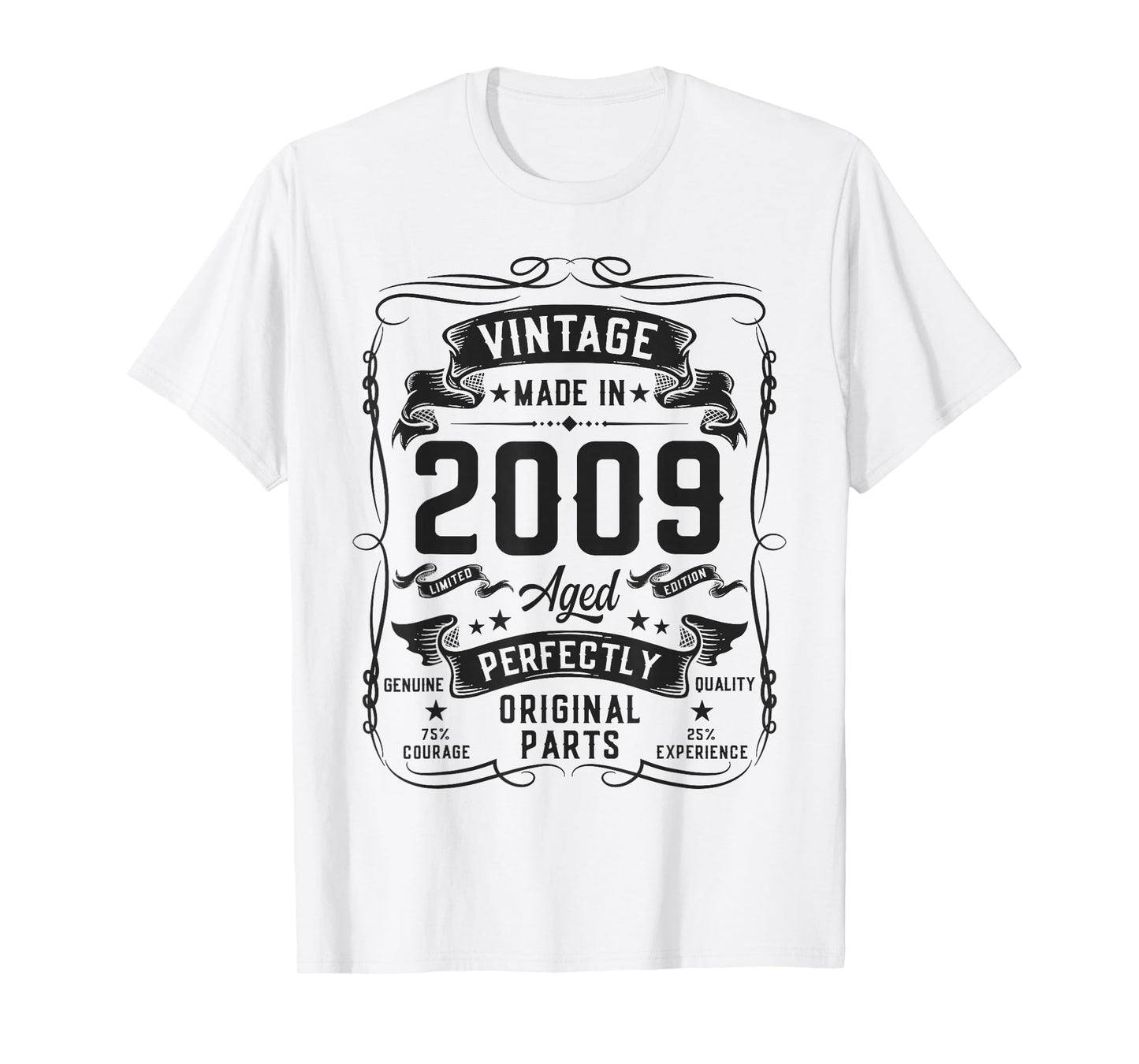 Vintage 2009 17yr 17th Birthday Gifts for Boys 17 Years Old T-Shirt