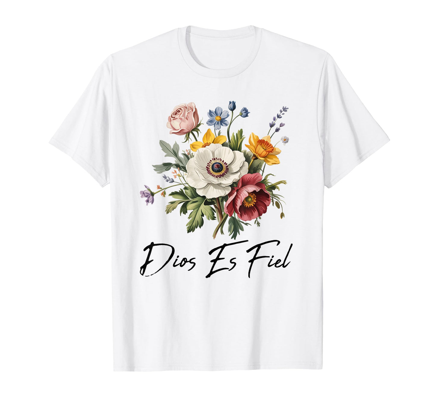 Christian Bible Verse in Spanish Dios ES Fiel Cristianos T-Shirt