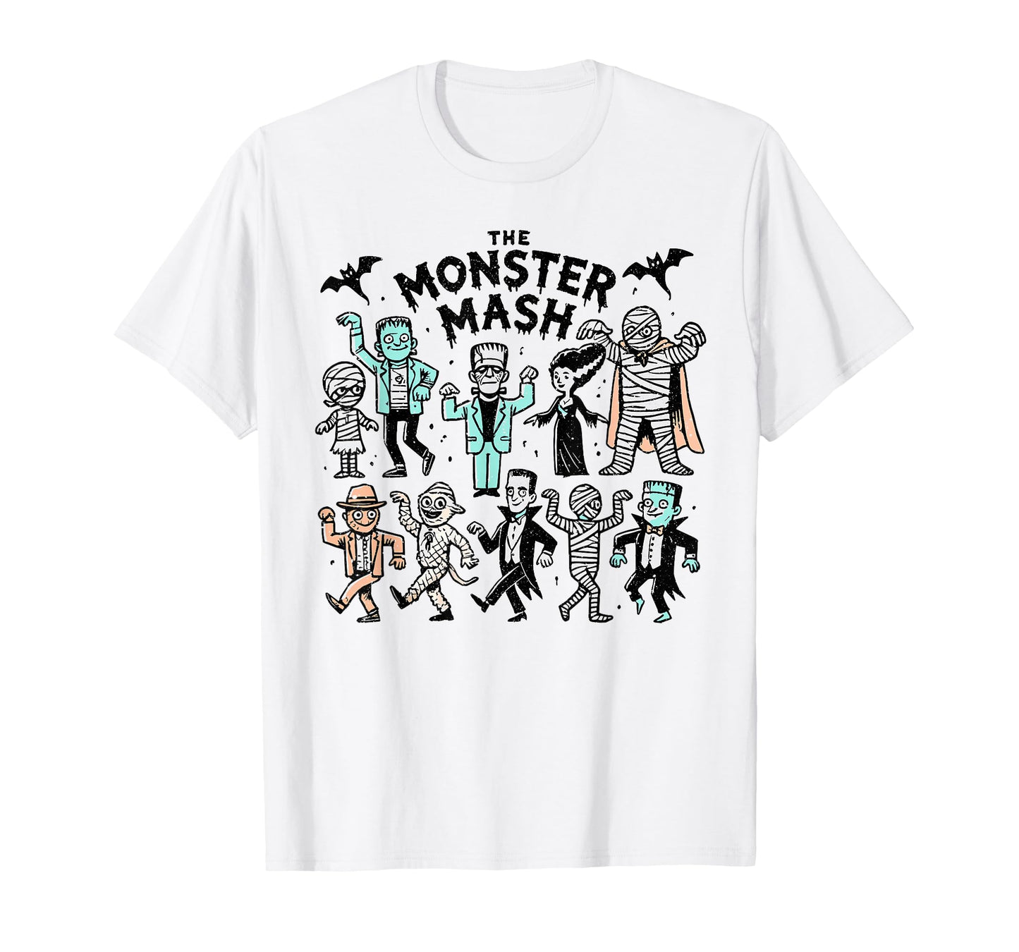 Cute Funny Monster Mash Frankenstein Horror Movies Lovers T-Shirt