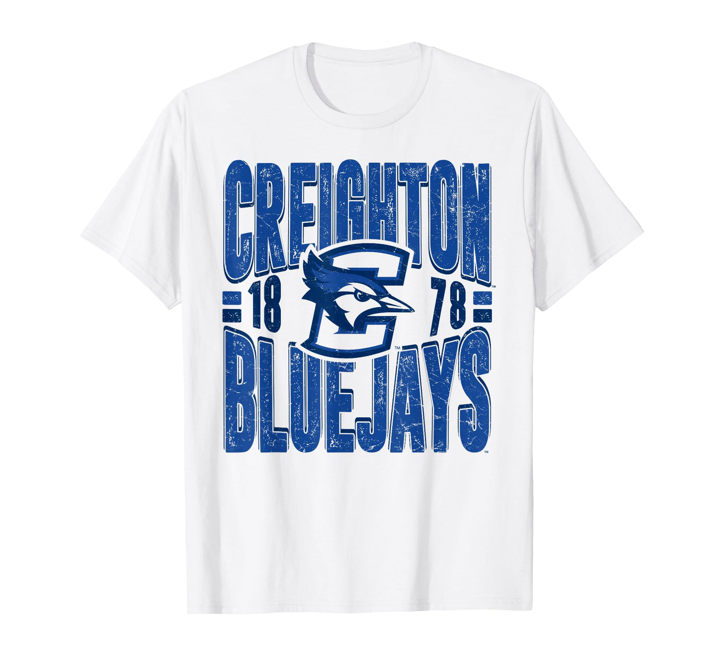 Creighton Bluejays Vintage 90's Retro White T-Shirt